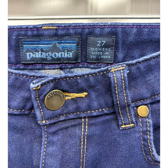 Patagonia Jeans, Dark Wash, Hemmed, Women's Size 27 - Picture 5 of 6